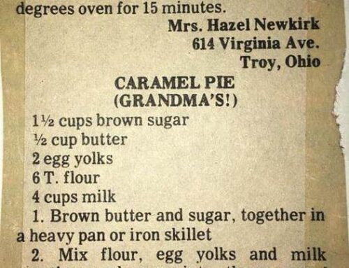 Grandma’s Caramel Pie and Good Meringue