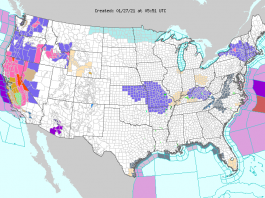 National Weather Service map 20210127