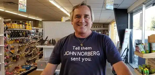 John Norberg at Johnson's Hardware