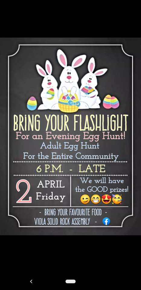 Viola Assembly of God Flashlight Easter Egg Hunt