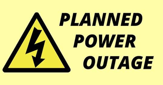 Planned Power Outage 