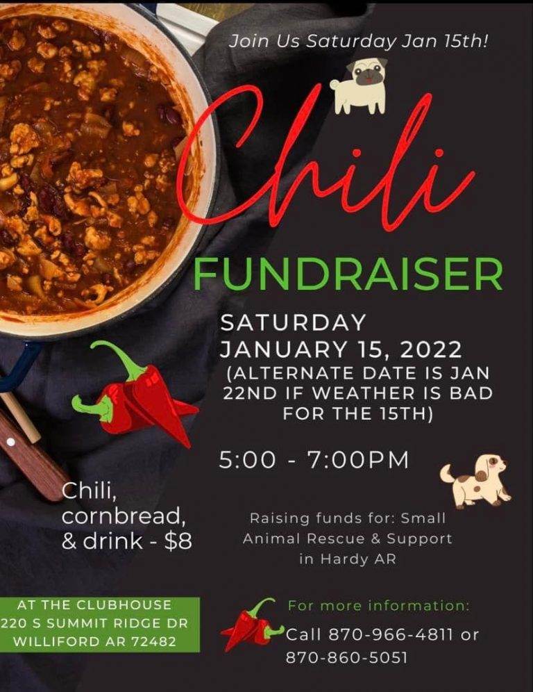 Chili supper slated to benefit local shelter
