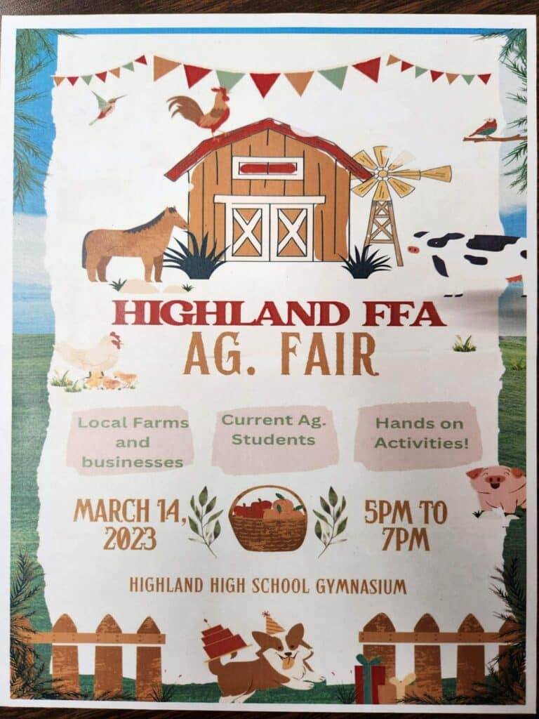 Highland FFA to host first AG Fair
