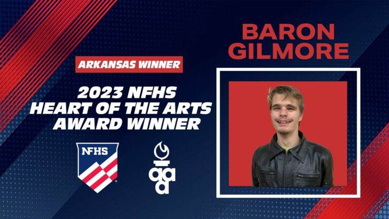 Baron Gilmore named NFHS Heart of the Arts Award Winner