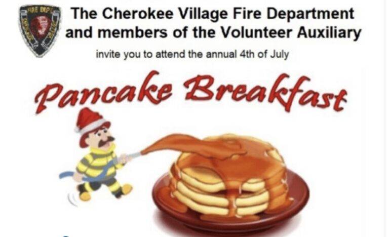 Cherokee Village Fire Department to hold pancake breakfast