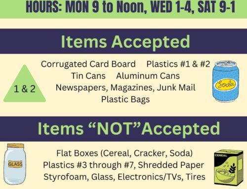 Horseshoe Bend Recycling Center offers clarification