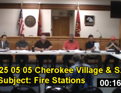 City of Cherokee Village and SID discuss fire station transfer proposal