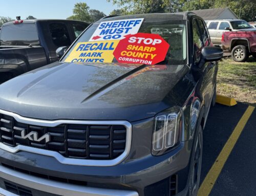 Peaceful protest held at Sharp County Courthouse
