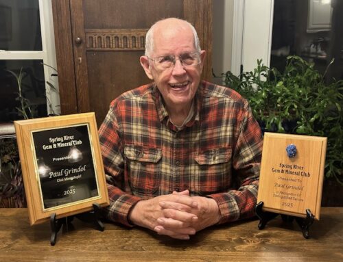 Spring River Gem & Mineral Club  Awards Members for Outstanding Services